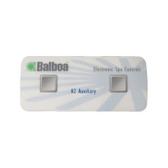 10318 Balboa | Overlay, Spaside, Balboa M2/M3, Auxilliary, 2-Button, No Readout