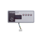 34-0198 Hydro-Quip | Spaside Control, HydroQuip Eco-7, Large Rectangle, 4-Button, LED, Pump1-Light-Up-Down