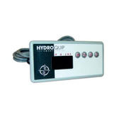 34-0198A Hydro-Quip | Spaside Control, HydroQuip Eco-8, Large Rectangle, 4-Button, LED, Pump1-Blower/Aux-Light-Temp