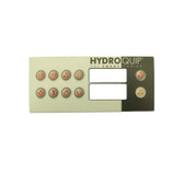 80-0211-10 Hydro-Quip | Overlay, Spaside, HydroQuip HT2, 10-Button, Pump1-Pump2-Blower/Aux, For 34-0190-A