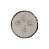 CG-TMS3-KRCC03-CP CG Air | Spaside Control, CG Air Systems, TMS Round, 3-Button, For Variable Bath Pump, Chrome