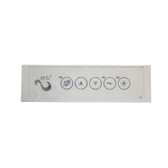 MTI/LED-TS-BV/CH-V5 CG Air | Spaside Control, CG Air Systems, MTI Whirlpool, Rectangle, LED, 5-Button, Variable Blower, Chromatherapy