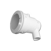 210-5750 Waterway Plastics | Body Assembly, Jet, Waterway Poly Jet, Ell Body, 1/2"S Water x 3/8"B Air, 2-5/8" Hole Size w/ Wall Fitting, White