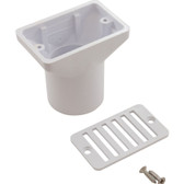 25533-000-000 | Custom Molded Products | Deck Drain, CMP SP1019, 2"fpt x 2"s x 4", White, Generic