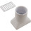 25533-000-000 | Custom Molded Products | Deck Drain, CMP SP1019, 2"fpt x 2"s x 4", White, Generic