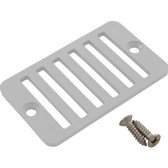 25533-000-010 | Custom Molded Products | Rectangular Grate W/ Screws (Wh)