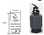 ASTRAL | COMPLETE SAND FILTER, TOPMOUNT, MILLENIUM 2000, 15", 24 GPM, 1-1/2" VALVE |  22502