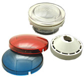 WALL FITTING KIT | WALL FITTING KIT 2 1/2" HOLE SIZE WALL FITTING, REFLECTOR, RED & BLUE LENS | 9185-371