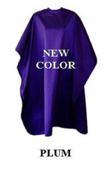 Iridescent Colored Water Repellent Shampoo/Cutting Capes-Plum-w