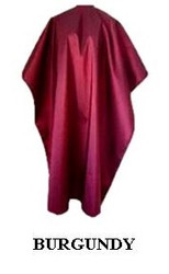 Iridescent Colored Water Repellent Shampoo/Cutting Capes-Burgandy-w