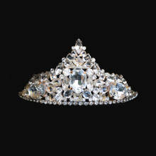 Czech Clear Cut Crystal Rhinestone Pageant/Bridal  Tiara