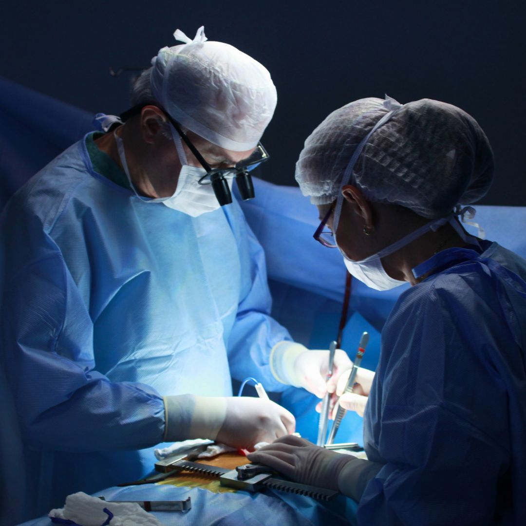 Surgeons performing an operation