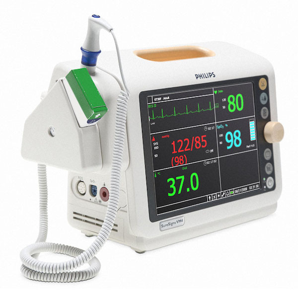 Philips SureSigns VM6 Patient Monitor With ECG, NIBP, SPO2, & Temp -  Refurbished