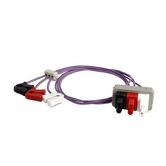 Philips Cable - Unshielded 3-lead Set Safety AAMI Mini-clip, (.45m), Color Purple - M1608A

