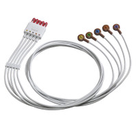 Philips 5-Lead Snap Cable, Chest AAMI ICU, Shielded - M1602A
