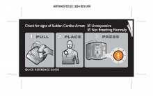 Philips Quick Reference Card, FR2 Defibrillator, English - M3860-97800
