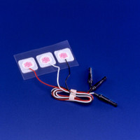 Non-Invasive Patient Monitor Supplies: Philips 13953B Preattached Leadwire Electrode, Square Radiolucent Lead Wire, Neonatal and Pediatric Monitoring, Cloth, AAMI, 7/8" x 7/8" (22mm x 22mm)
