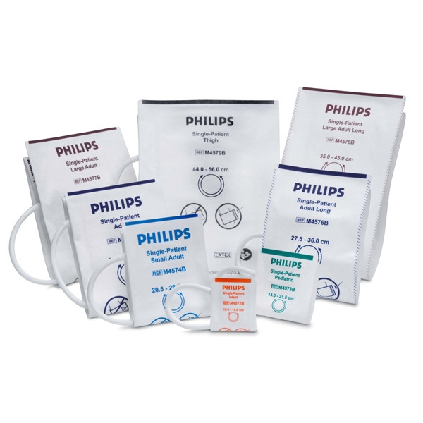 Philips - M4575B Soft Disp Cuff, 1 Hose, Adult (10) NIBP single-patient