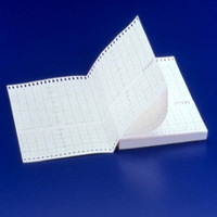 Philips fetal monitoring chemical/thermal paper, chem/therm 40/cs , z-fold, green grid, numbered, stop sign - 9270-0484