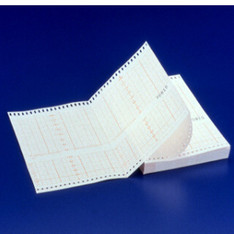 Philips PPR-ECG-Chart, fetal monitoring chemical/thermal paper , z-fold, orange grid, numbered, stop sign - 9270-0485