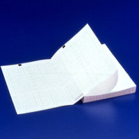 Philips fetal monitoring recording paper, chemical/thermal, z-fold, green grid, stop sign - M1913A