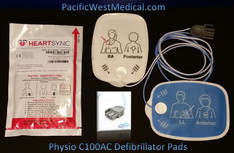 Physio Adult Defibrillator Pads (Sterile) - C100AC-Physio Radiotransparent  HeartSync