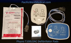 Physio Adult Defibrillator Pads (Leads-Out) - T100LOAC-Physio Radiolucent HeartSync