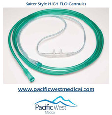 Salter Labs 1600HF Adult clear cannula with enhanced reservoir face piece with 7ft. tube