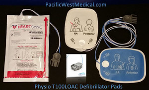 Physio Adult Defibrillator Pads (Leads-Out) - T100LOAC-Physio