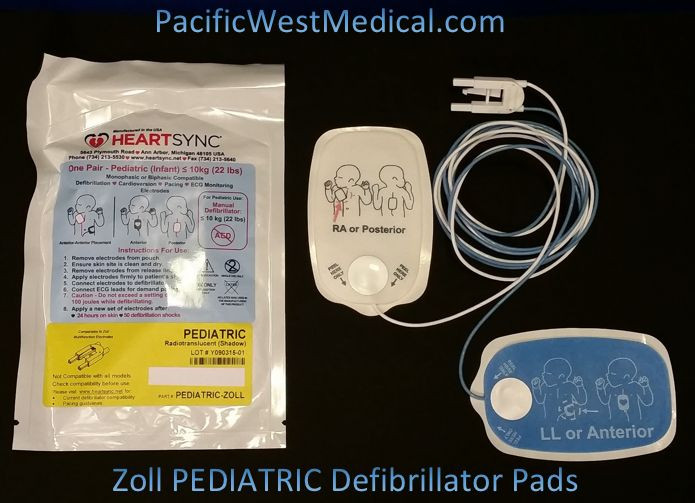 Zoll Pediatric Defibrillator Pads - Zoll HeartSync (Box of 10
