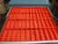 Tool box drawer dividers in 2" x 6" x 2" red plastic box