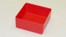 4" x 4" x 2" Red plastic tool box organizer box