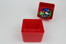 4"x4"x3" Red Plastic Box for Organizing