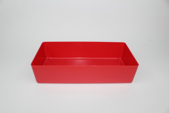 6"x12"x3" Red Plastic Organizer
