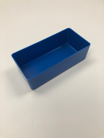 3" x 6" x 2" Blue Plastic Box