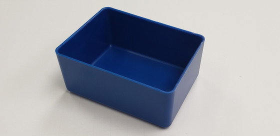 3" x 4" x 2" Blue plastic tool box organizers