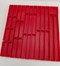 32 Piece Assortment of 2" Deep Red Plastic Boxes
