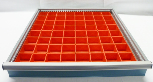 Schaller 140 Pc Red Plastic Box Assortment - 2 Deep . Six (6) Sizes