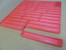 Tool Box Drawer Amount of 1" Deep Red Plastic Boxes