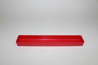 2"x12"x1" Red Plastic Drawer Dividers