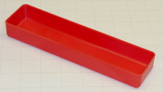 2" x 6" x 1" Red Plastic Box