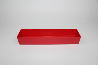 3"x12"x2" Red Plastic Toolbox Drawer Divider