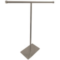 Satin Nickel Kingston Brass CC8208 Claremont T-Shape Towel Rack, Satin Nickel CC8208