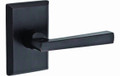 Baldwin PVTAPRSR481 Dark Bronze Taper Privacy Leverset with Rustic Square Rose