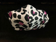 Leopard Pink Print Face Cover