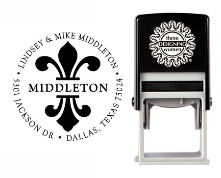 Self Inking Farm Address Stamp Return Address Stamp Self Inking with Barn and Farm