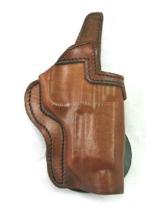 Brown right handed leather gun holster for FN 509 Midsize