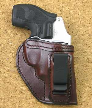 LH Left Cebeci IWB Reinforced Mouth Brown Leather Holster for S&W J Frame 2" 