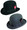 Derby Hat Bowler Hat Scala Wool Black Charcoal Gray