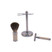 Edwin Jagger 3 Piece Set - Pure Badger Shaving Brush and DE Razor with Stand - Ivory & Chrome